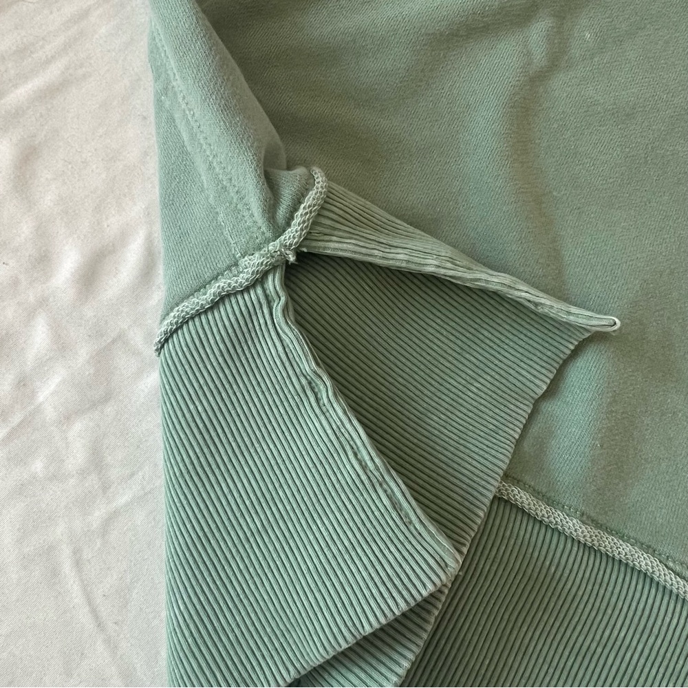 Aerie The Happiest Oversized Crewneck Sweatshirt in Sage Green - Picture 5 of 7